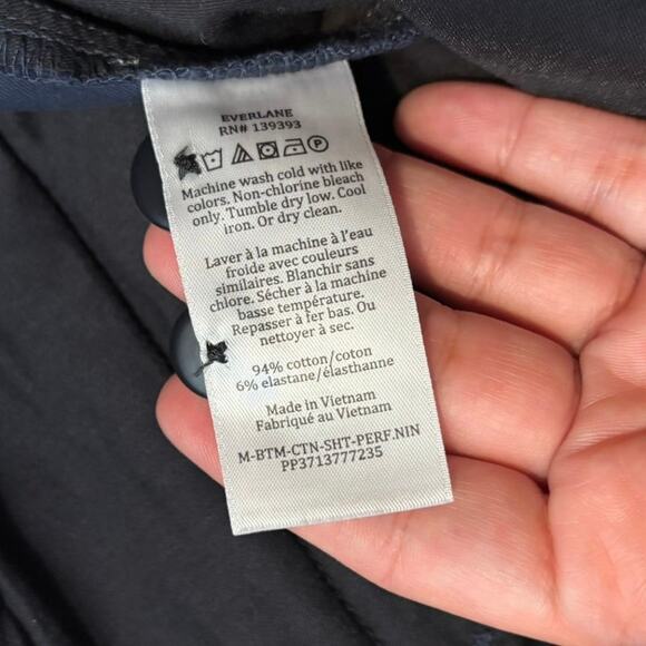 NWT Everlane The 9" Slim-Fit Performance Chino Short In Navy Size 32 - Picture 6 of 7